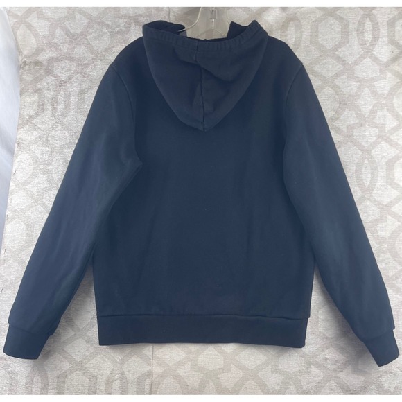 Lacoste Mens Black Arched Logo Fleece Pullover Hoodie Sweatshirt FA10282 Size S - Picture 9 of 9